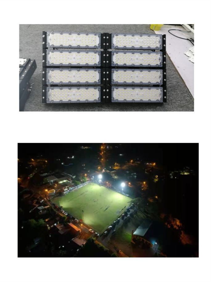 Costa Rica 400W LED floodlight, stadium lighting project