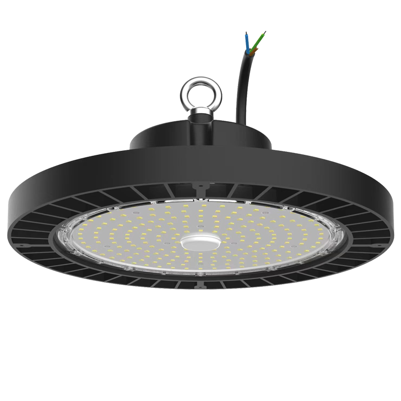 200W 150W 100W LED UFO High Bay 16,000 Lumens Selectable Power and CCT Dimmable 120-277V 