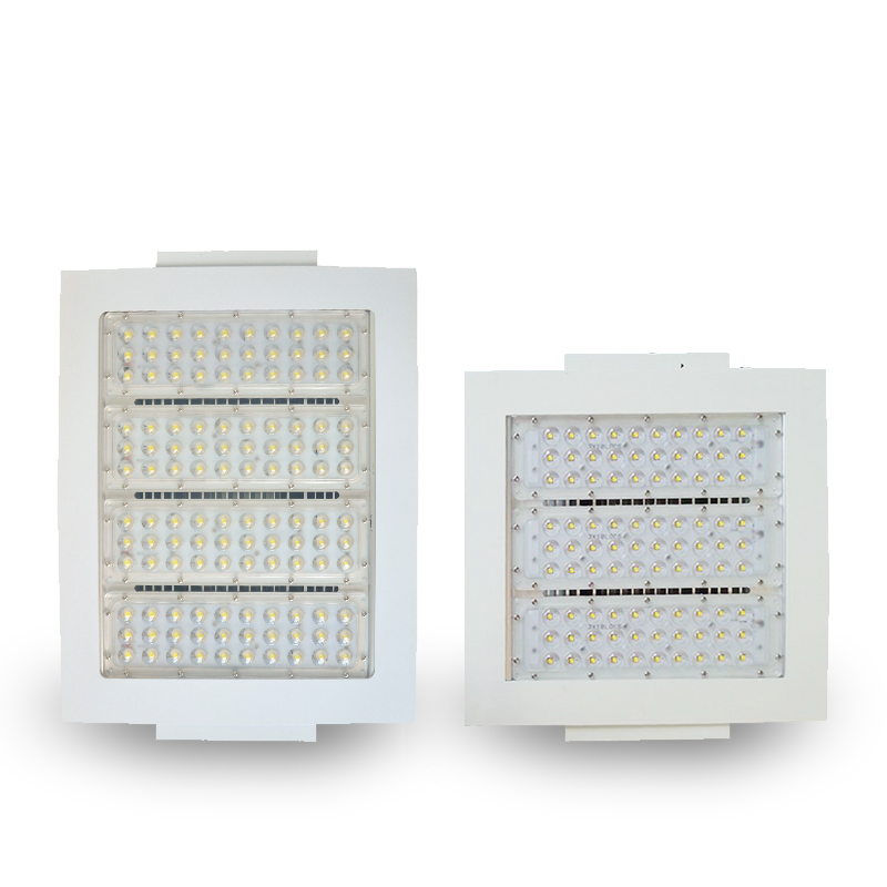 Aluminum heat desspation design outdoor LED canopy lighting fixtures. waterproof IP66 12000lm 