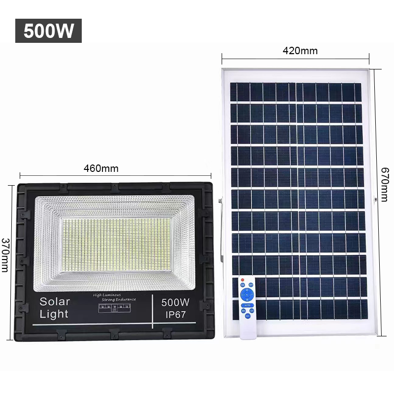 High powered solar flood lights  automatic working dusk to dawn outdoor lighting 5000lm 